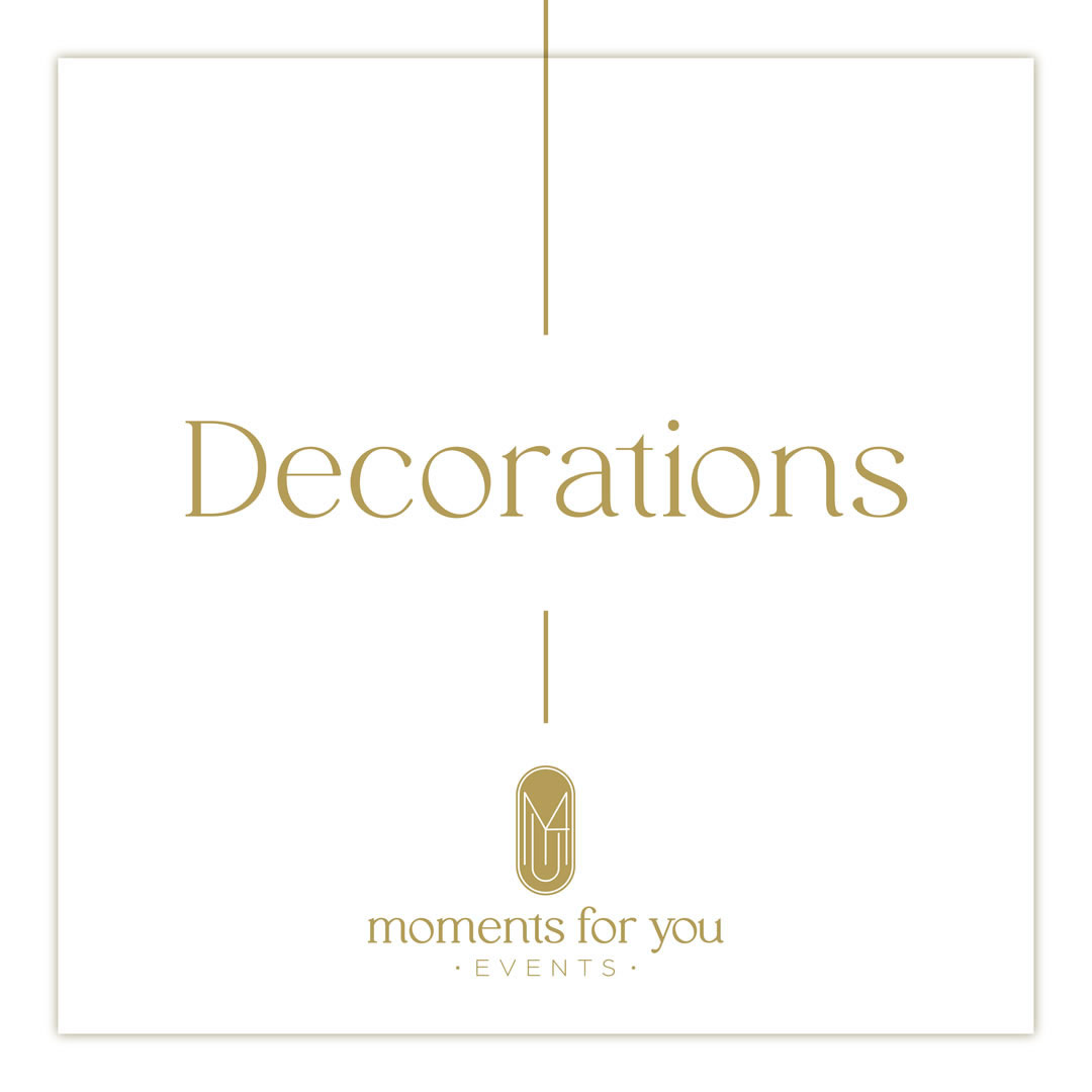 Decorações